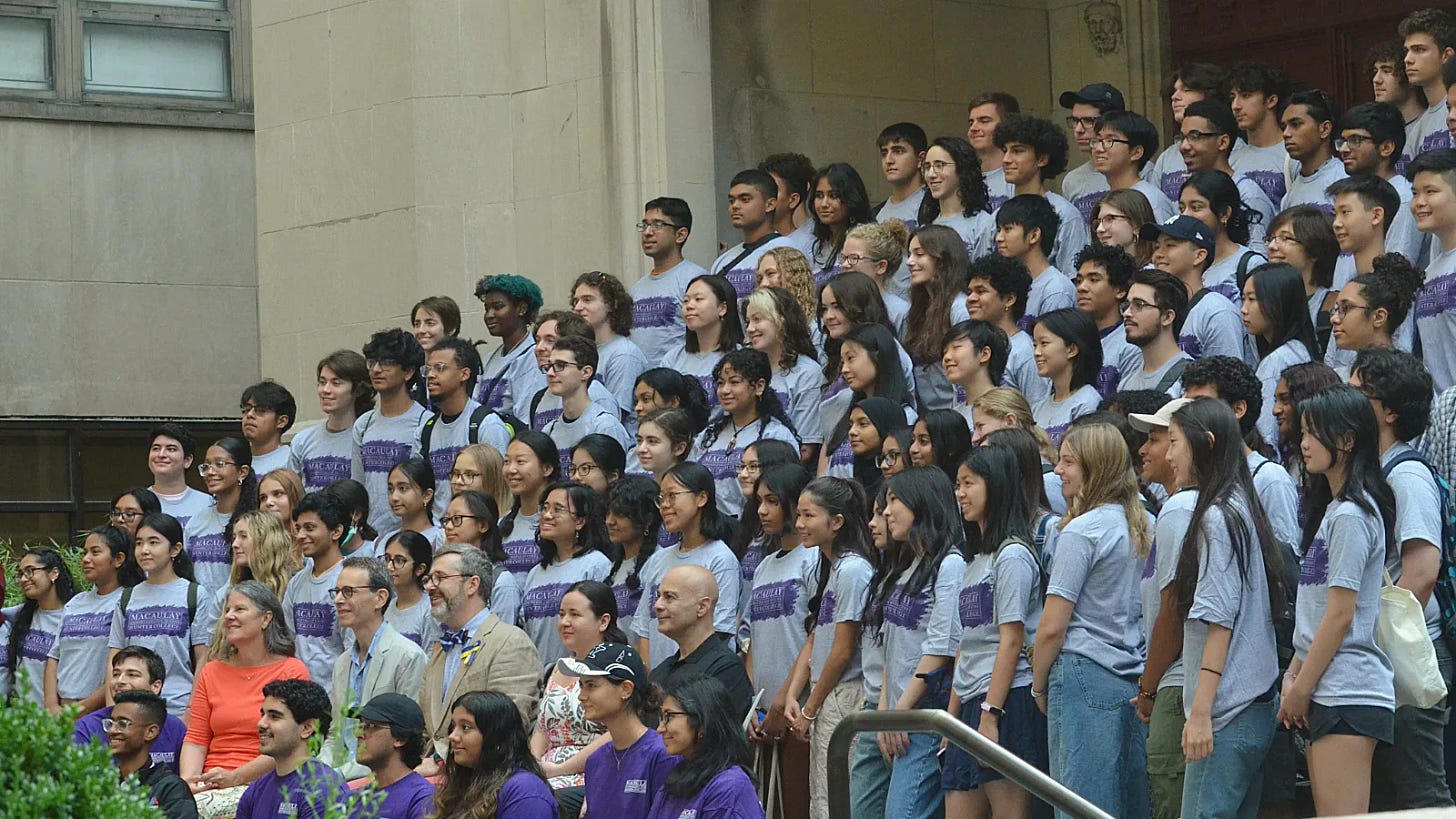 Macaulay honors college accepted students.