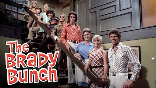 The cast of the Brady Bunch.