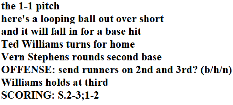 Diamond Mind Baseball Play By Play