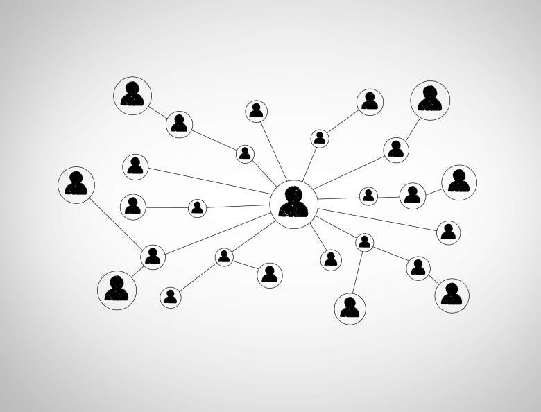 Free stock image of Sketch of people in a social network created by Jack Moreh