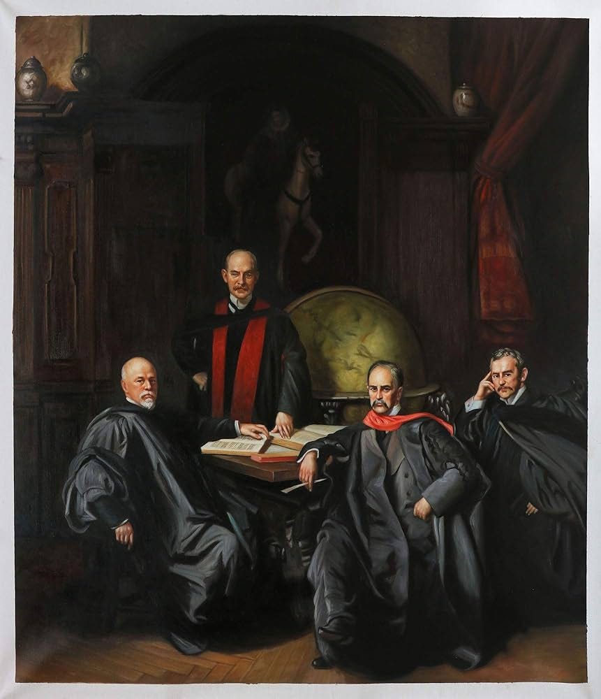 Professors Welch, Halsted, Osler and Kelly (The Four Doctors) - John Singer  Sargent oil painting reproduction,Big Four,Office Wall Decor Art : Buy  Online at Best Price in KSA - Souq is now