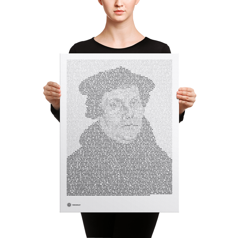 Luther's 95 Theses - Canvas