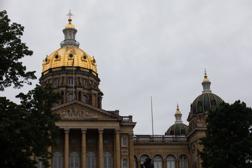 Gold Dome of Iowa State Capital Building