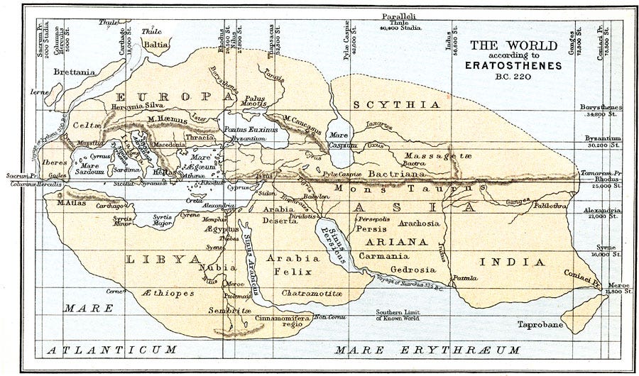 The World according to Eratosthenes