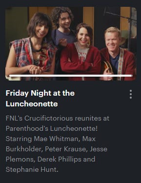 Friday Night at the Luncheonette on Hulu