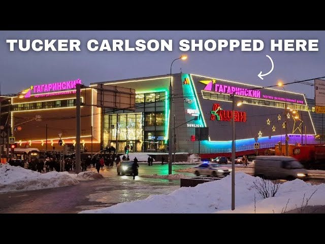 Where did TUCKER CARLSON Shop in Moscow ? - YouTube