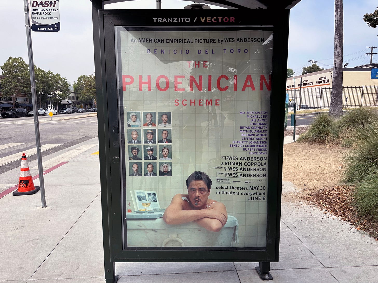 A poster for Wes Anderson's new movie, The Phoenician Scheme