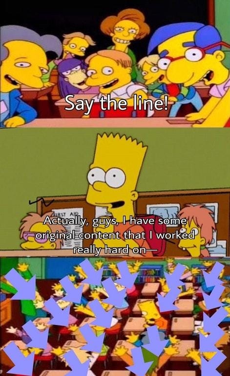 Say the Line, Bart! | Know Your Meme