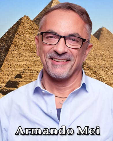 May be an image of 1 person and text that says "Armando Mei"