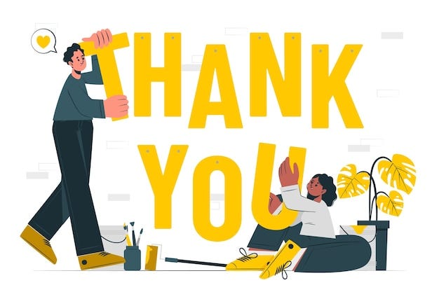 Vector gratuito gracias concepto ilustración