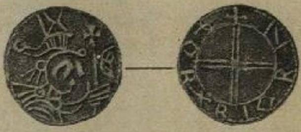 Coin cited as similar to the Maine Penny. Coin cited as similar to the Maine Penny.