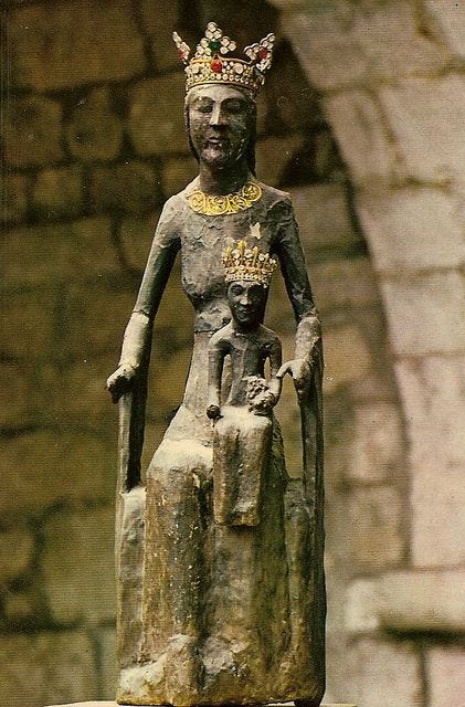 nn - Vierge noire (Black Madonna) statue - 12th Century ( Rocamadour ...