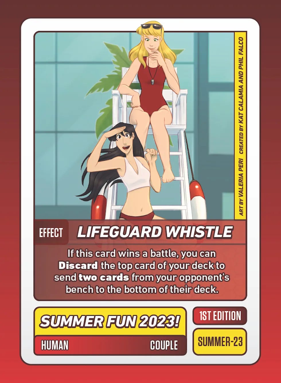 Slice of Life Summer Trading Card