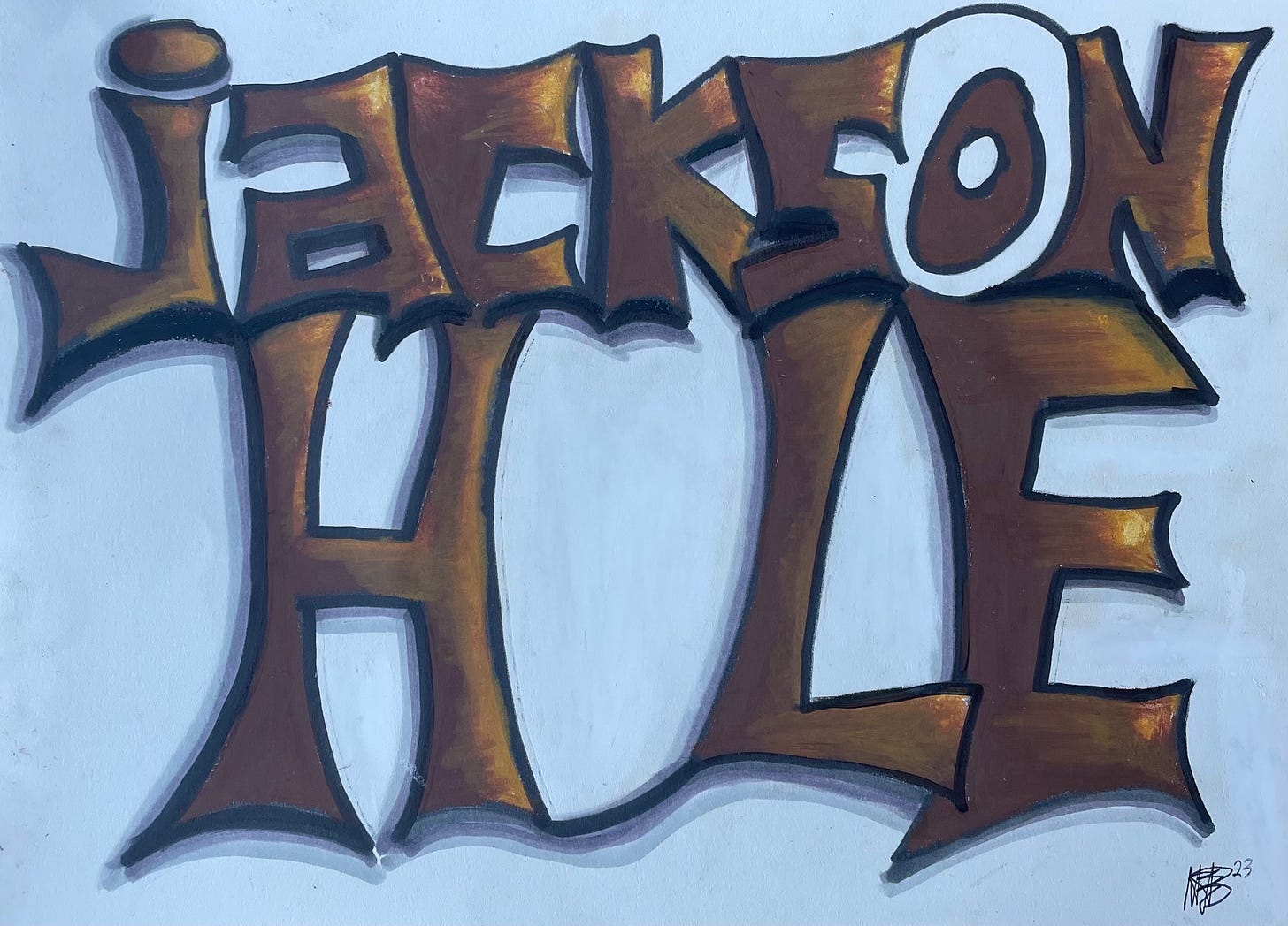 Jackson Hole graffiti
