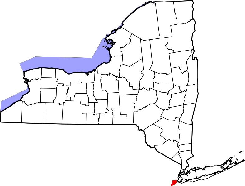 map of New York state