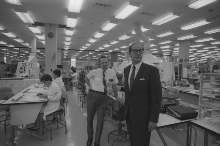 Microsystems' president, Olaf Wolff and executive vice-president Tony Jamroz. (Summer 1969)