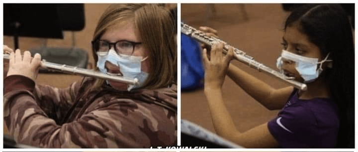 A legit FACE MASK FOR FLUTE PLAYERS - The FLUTEGANG sticks to the COVID19  rules a bit too much. Because common sense is optional, the importance is  to be conform with the