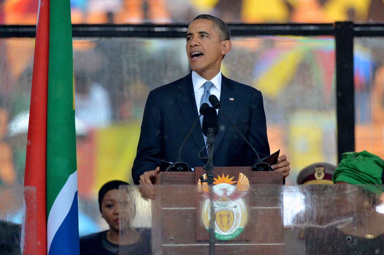LISTEN: President Obama Delivers A Eulogy For Nelson Mandela : The Two-Way : NPR LISTEN: President Obama Delivers A Eulogy For Nelson Mandela : The Two-Way : NPR