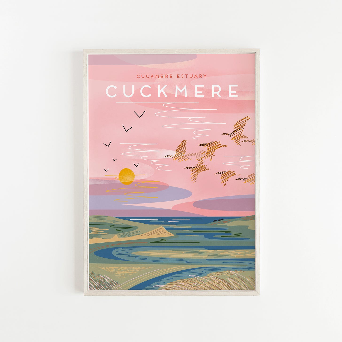 Cuckmere estuary print