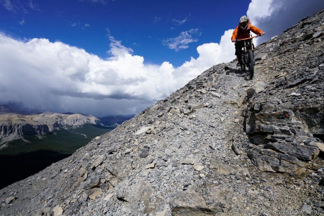black-rock-mountain-biking-downhill-on-ridge