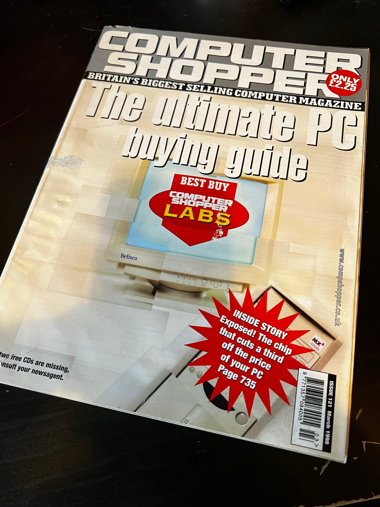 a picture of issue 121 of Computer Shopper magazine
