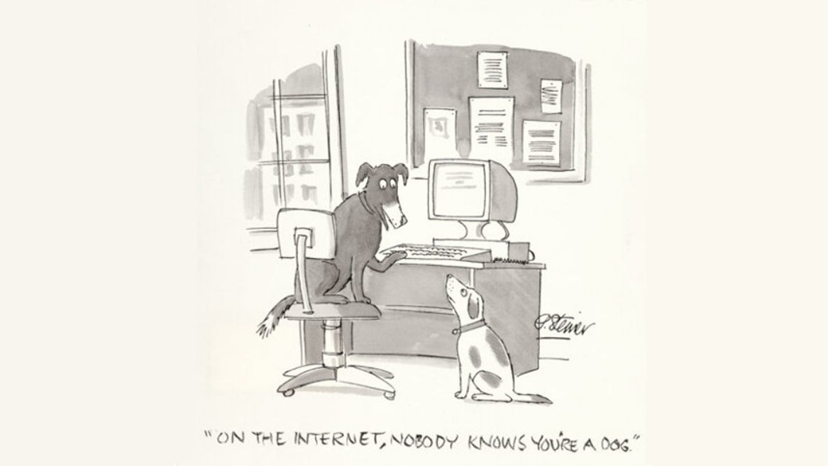 On the Internet, Nobody Knows You're a Dog:' The Web's Most Iconic Cartoon  Is for Sale.