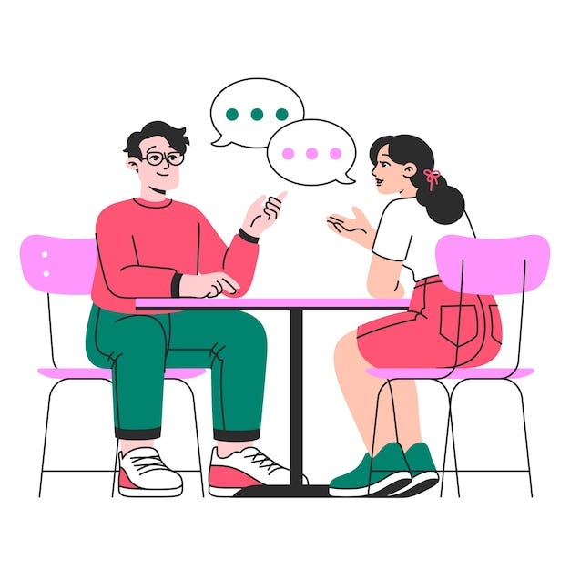 Discussion concept illustration
