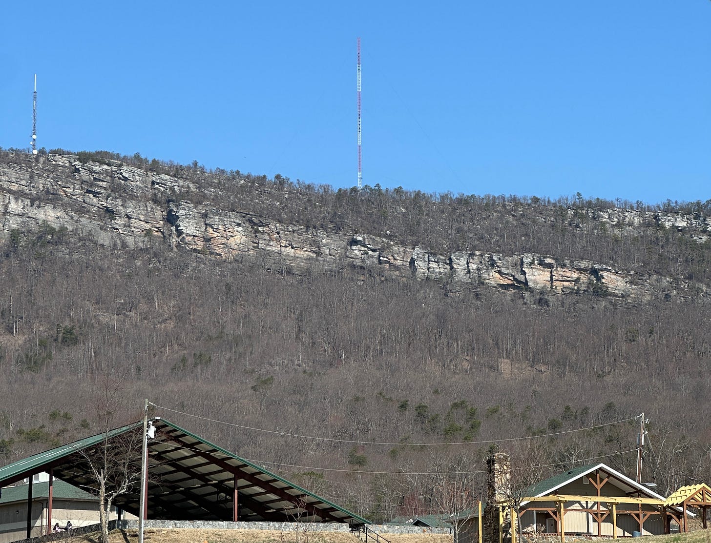 View from bottom of Sauratown mountain
