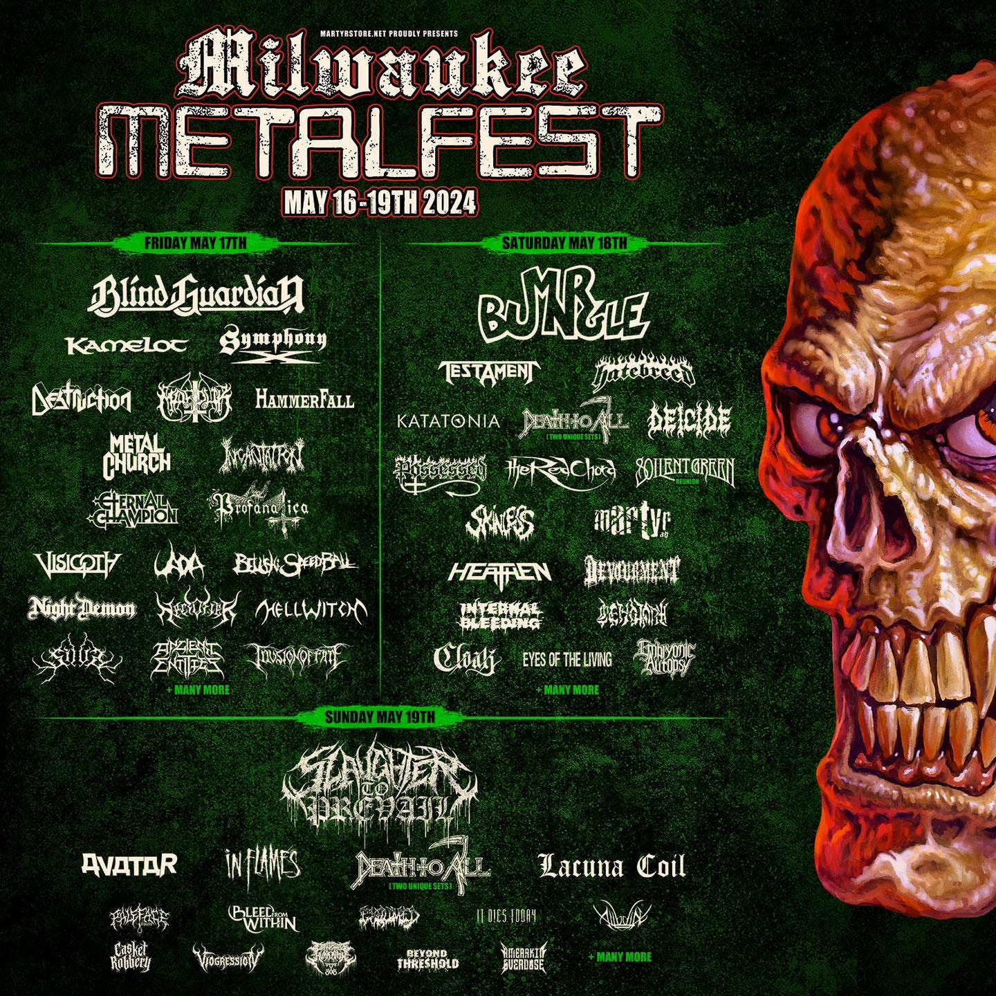 Milwaukee Metal Fest 2024 lineup
