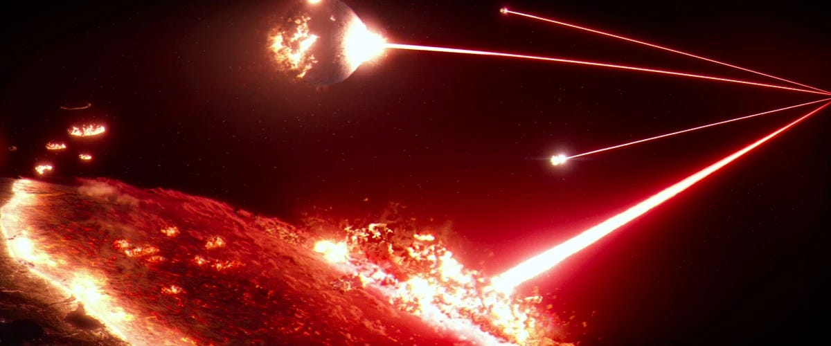 Destruction of the The "Hosnian System" in Star Wars Destruction of the The "Hosnian System" in Star Wars