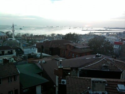 the view from my Istanbul window