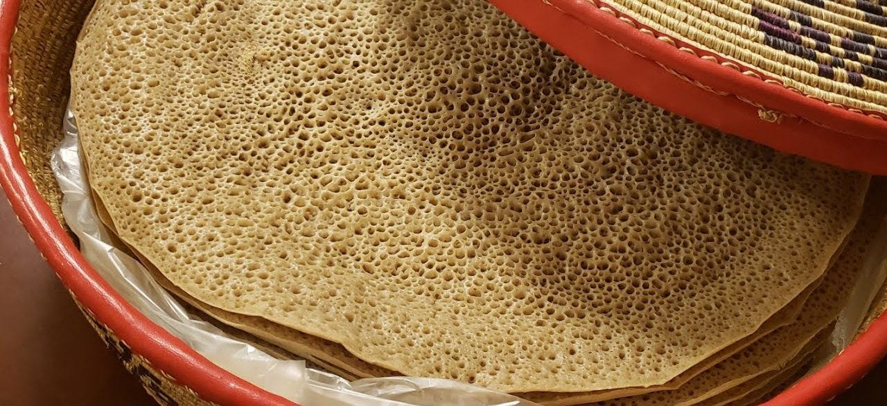 Authentic 100 % Teff Injera Recipe - Samra Cooks