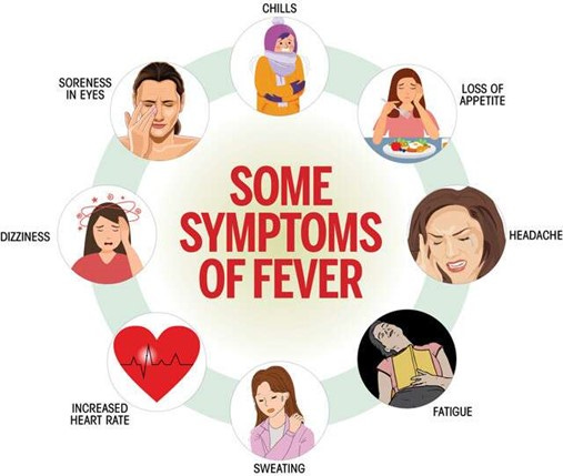 Symptoms of fever 