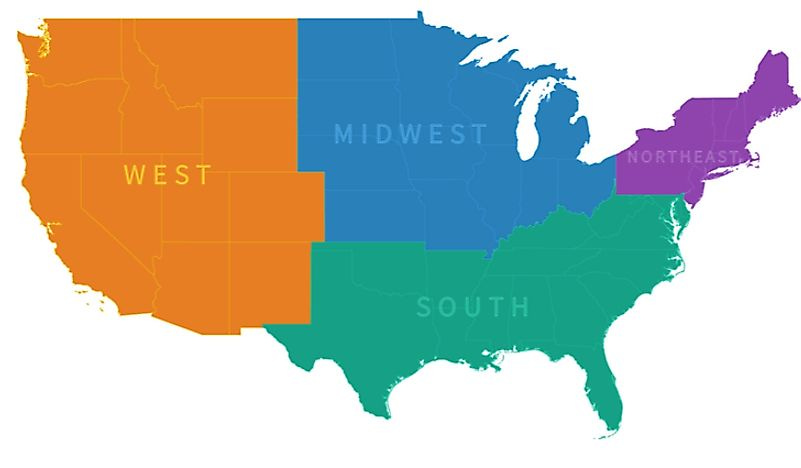 The Regions of the United States - WorldAtlas