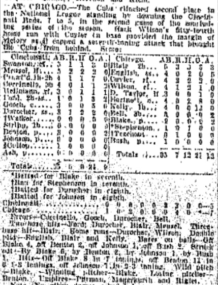 1930 Boxscore