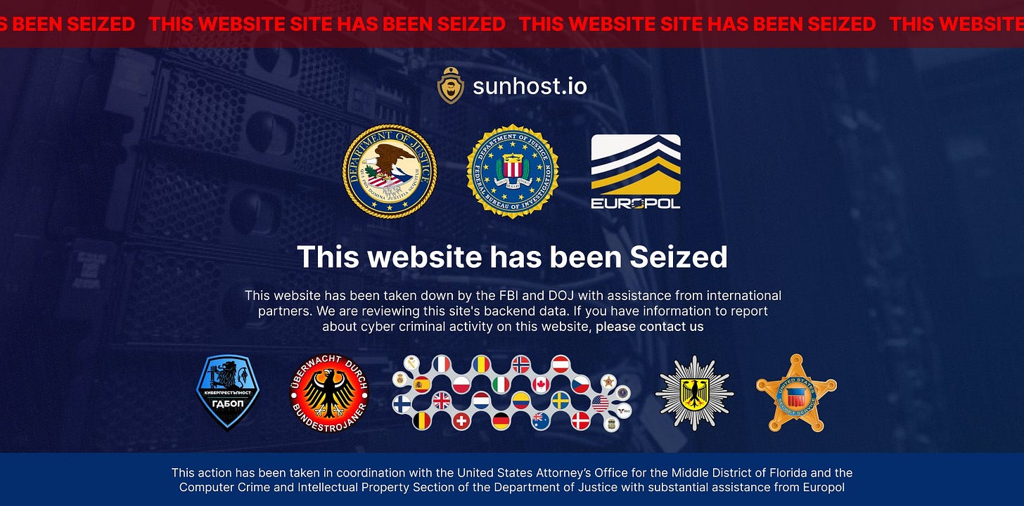 Website site has been seized
