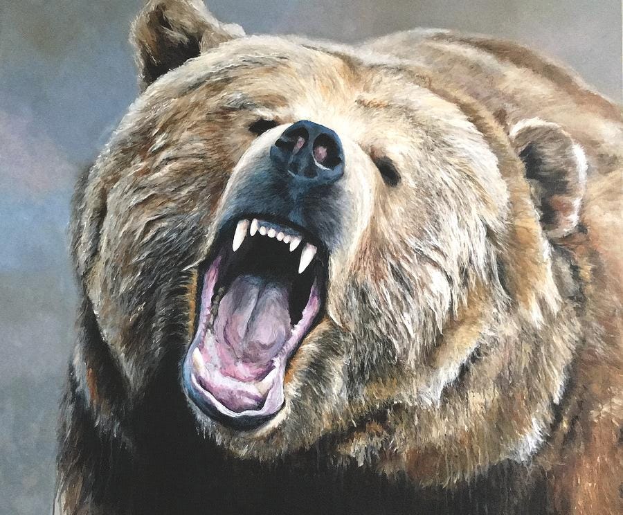 Growling Bear by Paul Hardern