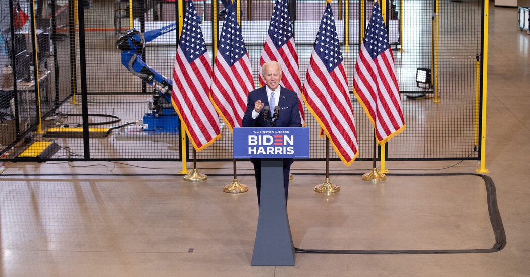 In Speech, Biden Confronts Trump on Safety: 'He Can't Stop the Violence' - The New York Times