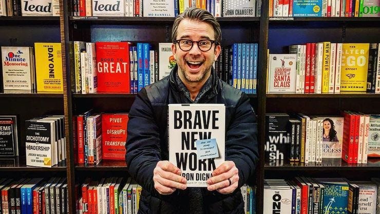 Aaron seems super happy with his new book