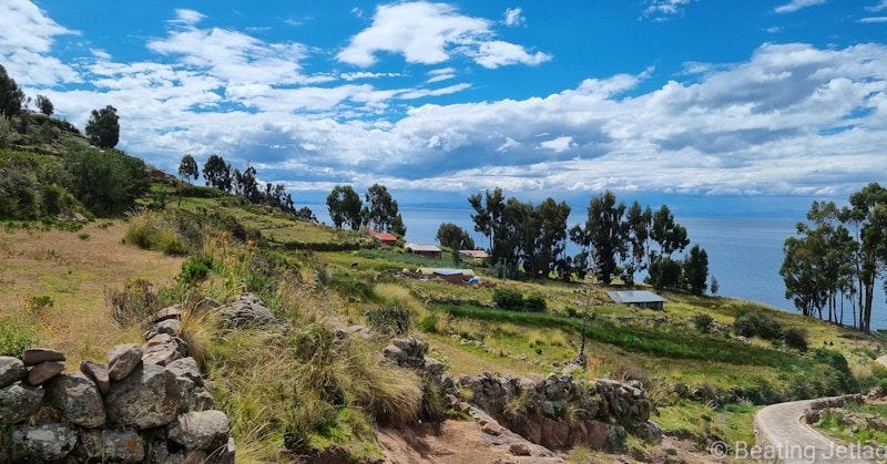 Taquile island on Lake Titicaca, Peru