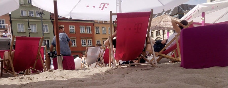 Plaży z widokiem na rynek z pewnością nie zapomnę.