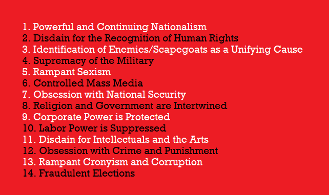 The 14 Characteristics of Fascism