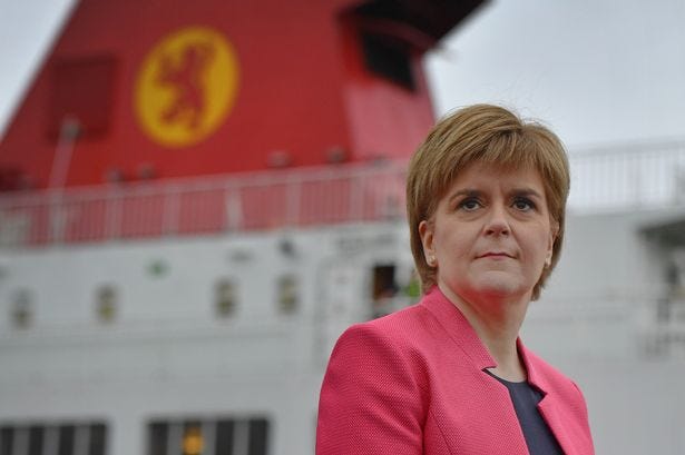 Nicola Sturgeon was described as the ship’s 'godmother'