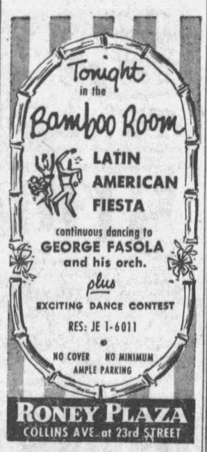 Figure 3: Ad in the Miami News on May 7, 1956.