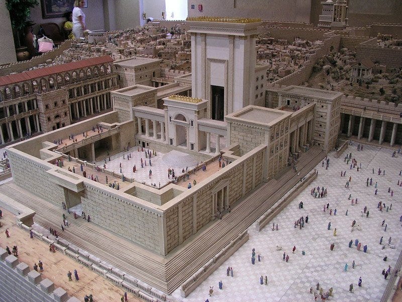Scaled model of Solomon's Temple.