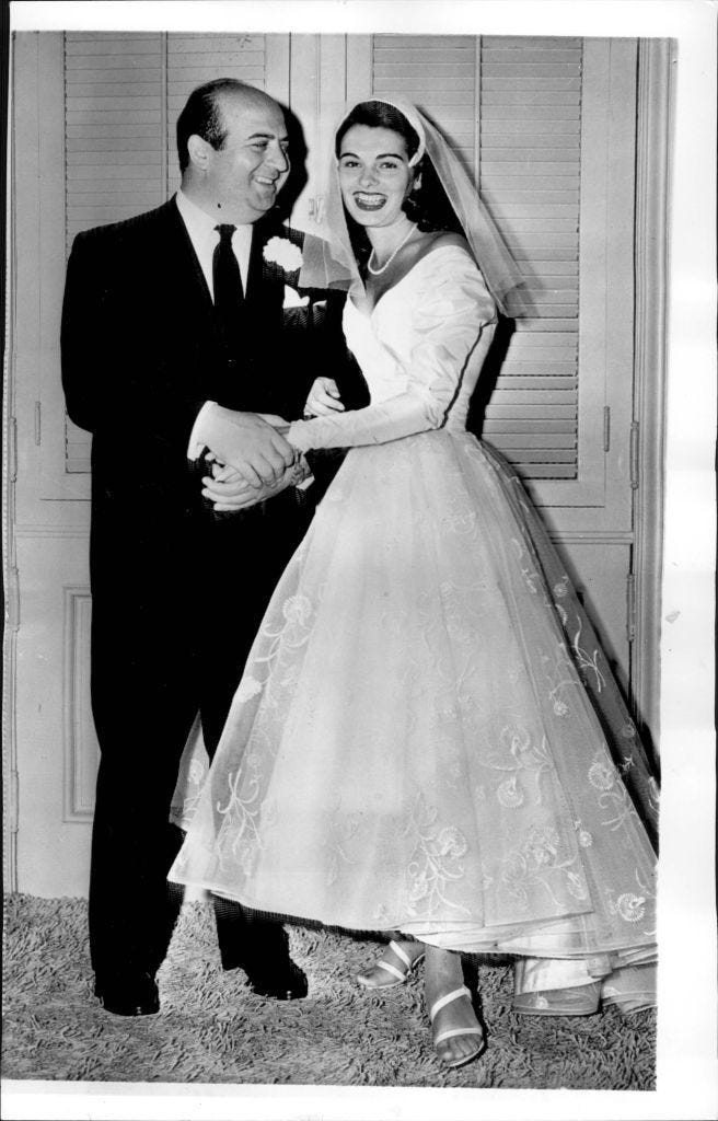 Miss America 1951, Yolande Betbeze on her wedding day. | Pageant, Formal  dresses, White formal dress