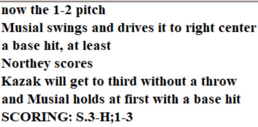 Diamond Mind Baseball Play By Play