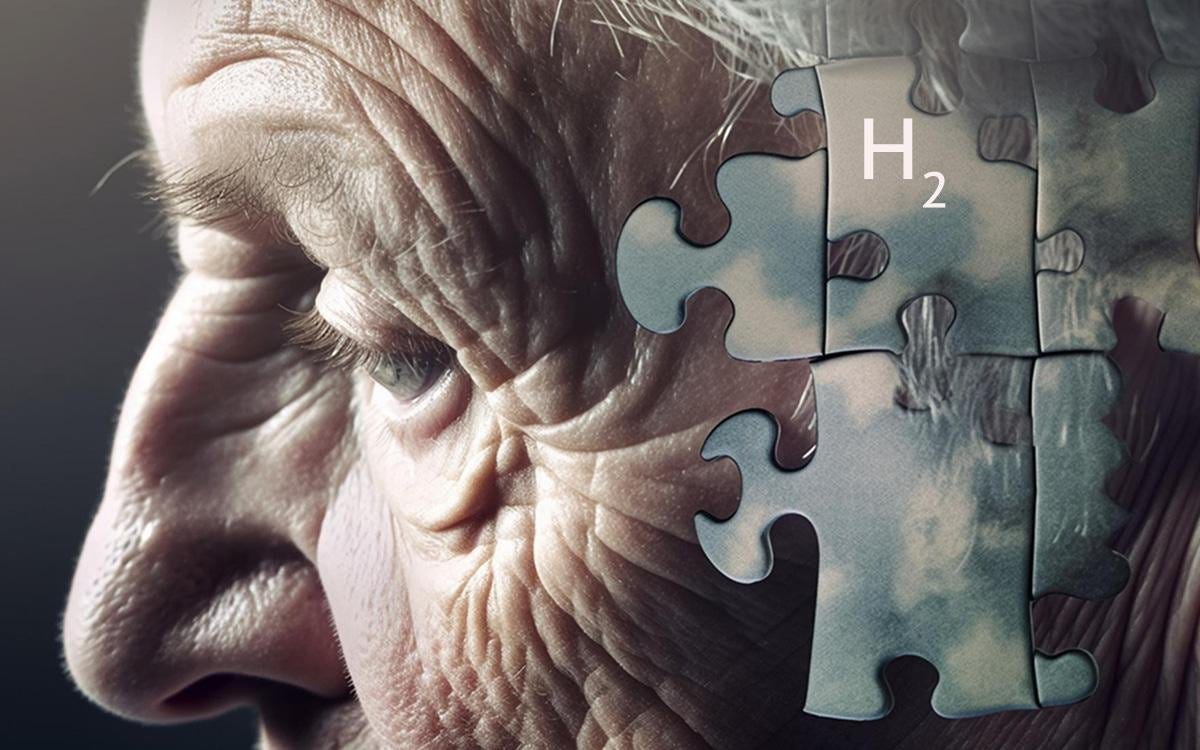 hydrogen inhalation for dementia and alzheimer's disease - concept art