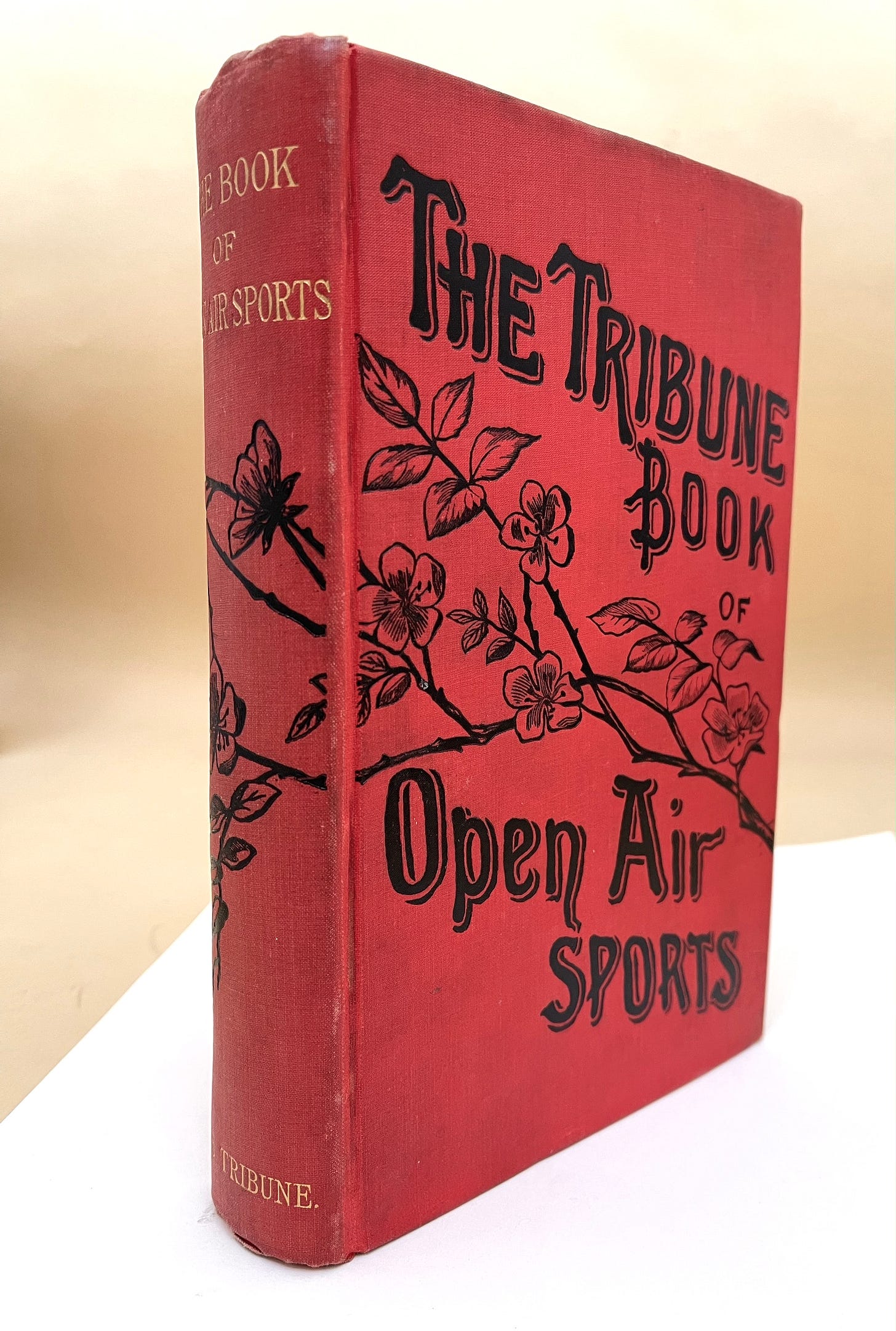 Tribune Book of Open Air Sports original red cloth binding Tribune Book of Open Air Sports original red cloth binding