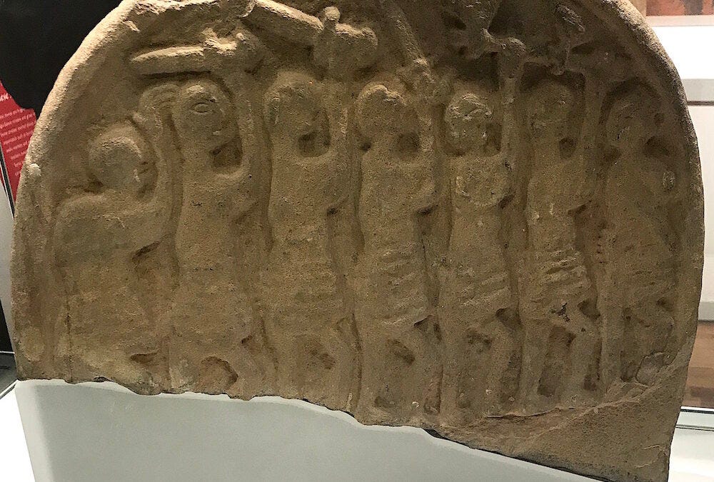 The Lindisfarne stone vikings